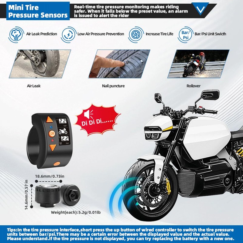 VSYSTO WiFi Motorcycle Dash Camera, GPS HD 1080P Starlight Night