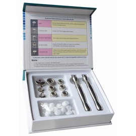 REPLACEMENT DIAMOND MICRODERMABRASION TIPS & WANDS W/COTTON FILTER, GLASS TUBE (W/GLASS TUBE COMPLETE SET)