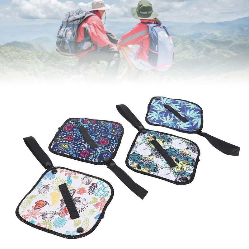Pee Cloth for Women Hiking, 4PCS Washable Reusable Pee Rag