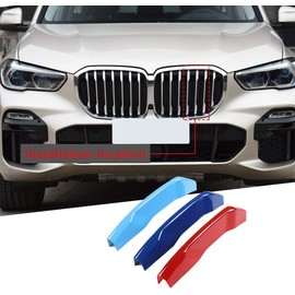 IIKSDII Automotive Grille Inserts for X5 G05 2019-2023(NOT for M series Dual-Grilles) 7 Grilles,Front Grill Accessories M Color