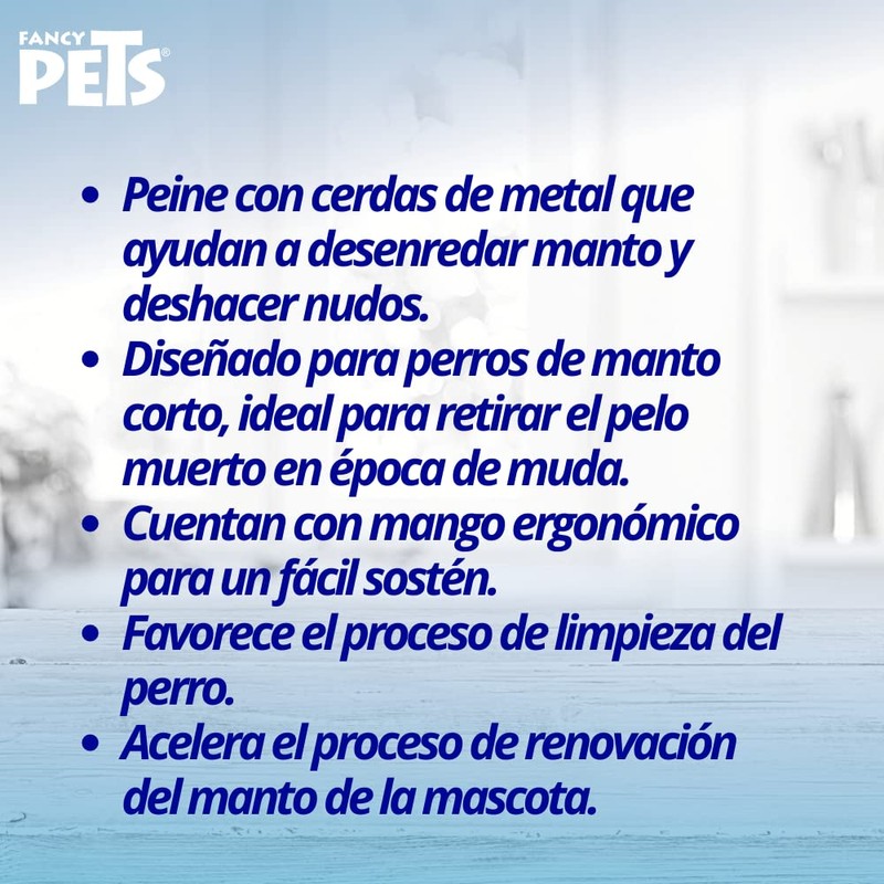 Fancypets Fancy Pets Peine de Metal para Muda de Pelo