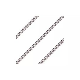 St Dymphna Medal 1" Sterling Medal on a 24" Endless Rhodium Curb Chain