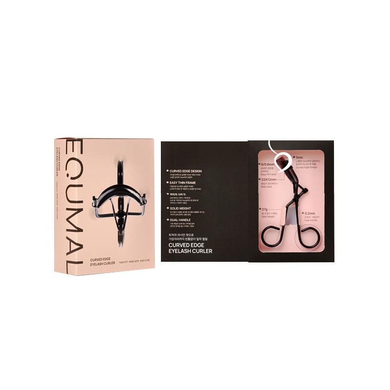 EQUMAL Curved Edge Eyelash Curler Set 4items
