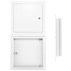 QWORK 10" x 10" Flush Access Door, Aluminum Alloy Access