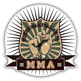 Zirni Mixed Martial Arts Sticker Decal Design