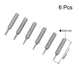 sourcing map Torx Bits Set 6pcs 5/32 Inch Hex Shank T2-T7 Screwdriver Bit Set 28mm Length S2 Screw Driver Kit Tools