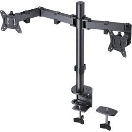Unbranded Irongear Dual Monitor Stand for 17-32 inch Screens,Heavy Duty Fully Adjustable M