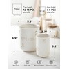 LE TAUCI Utensil Holder for Kitchen Counter - 6.9"+5.3" Ceramic