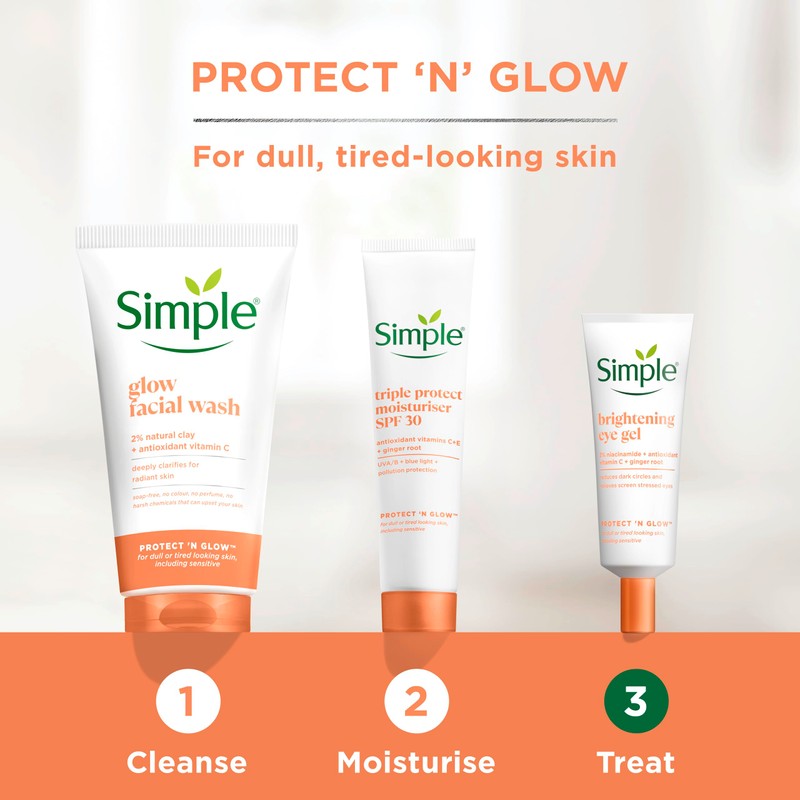 Simple Simple Protect 'N' Glow Express Glow Clay Polish Cleanser