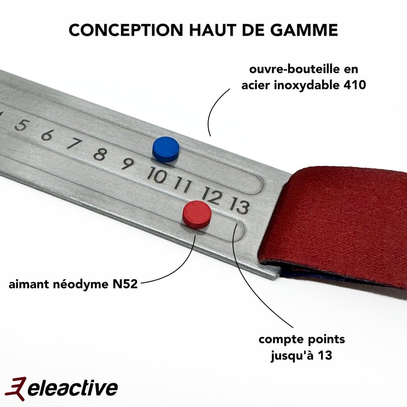 Elecactive® ScoreMaster Pro™ Bocce Score Counter with Integrated Bottle Opener