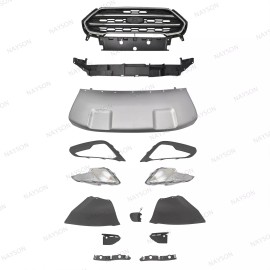 NAYSON 14PC For EcoSport 2018-2021 Front Grille Mesh Fog lights Bumper Retainer Bracket