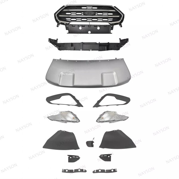 NAYSON 14PC For EcoSport 2018-2021 Front Grille Mesh Fog lights