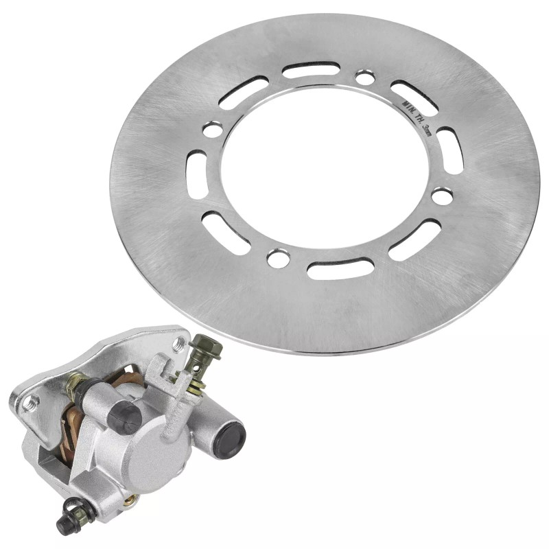 Caltric Front Right Brake Caliper w/ Disc for Yamaha Grizzly