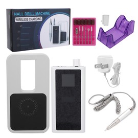 Nail Drill Machine Polishing Shape 35000rpm Wireless Electric Nail File PolisherUS Plug