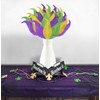 Yen Jean 52Pcs Mardi Gras Feathers Leaves Decorations - Green
