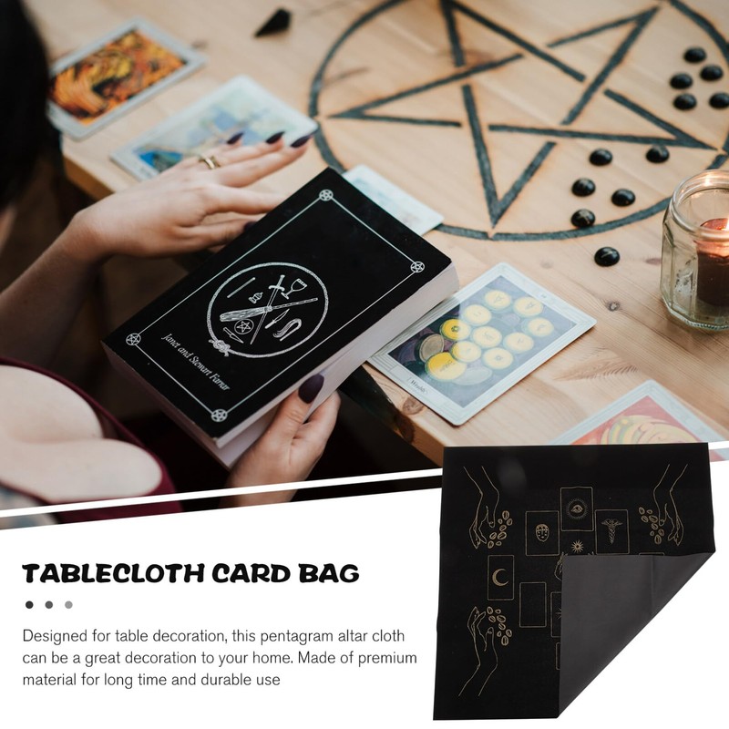 jojofuny 1 Set Tarot Cloth Flannel Altar Cloth Tarot Card