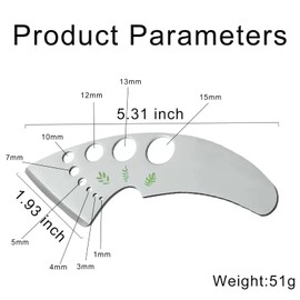 Herb Stripper 9 Holes, Stainless Steel Kitchen Herb Stripping Tool Loose Leaf Kale Razor Metal Leaf Pealer for Kale, Chard, Collard Greens, Thyme, Rosemary, Basil (2Pcs)