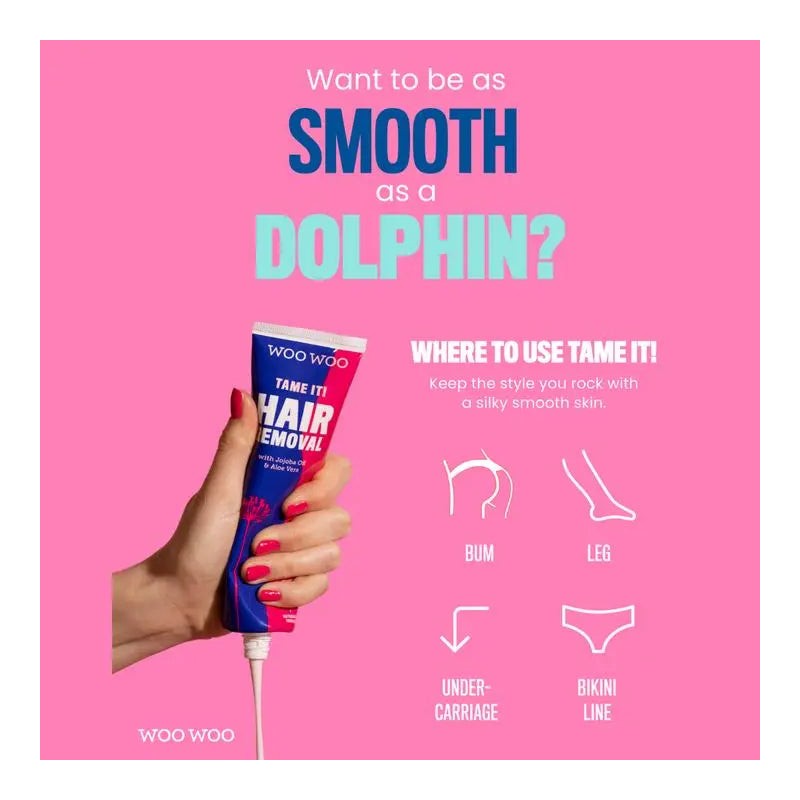 WooWoo Tame It! Vegan In-Shower Hair Removal Cream, 100 ml.