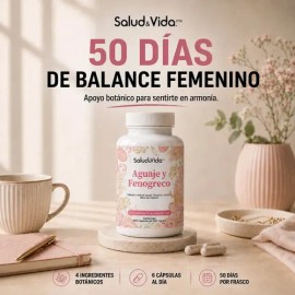 Aguaje, Fenogreco, Hinojo y Maca Roja Orgánica | 300 Cápsulas | Salud&Vida