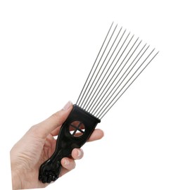 FOMIYES Wide Tooth Hair Brush for Styling Grooming Rake Comb Professional Hairdressing Tool (k1) Black