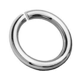 My-Bead Solid Jump Ring Open Diameter 10 mm x 13 mm 925 Sterling Silver Nickel Free Hypoallergenic Diameter 1.5 mm Wire Thickness DIY