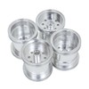 Aluminum Wheel Set (1 Car/Silver)/WR-02