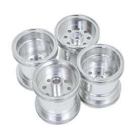 Aluminum Wheel Set (1 Car/Silver)/WR-02