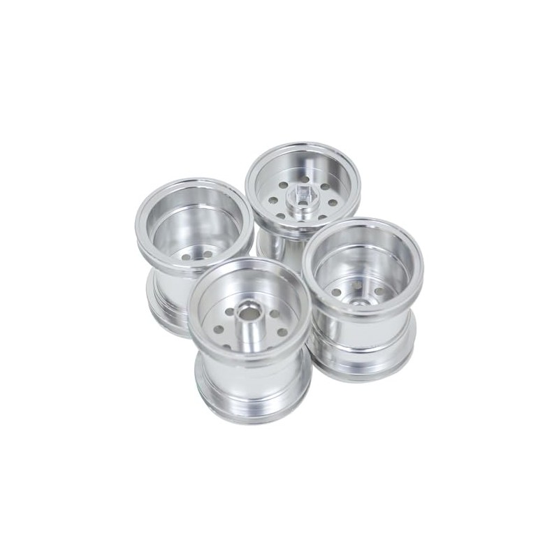 Aluminum Wheel Set (1 Car/Silver)/WR-02