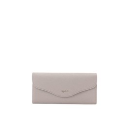 Agnes B TAW02-07 Women's Long Wallet, beige