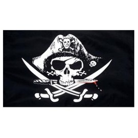 Skull and Sabre Flag 5ft x 3ft