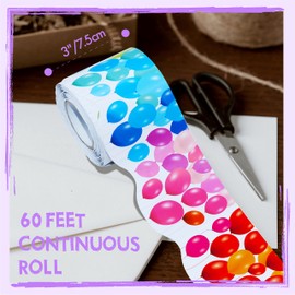 60 Feet Bulletin Board Borders, Scalloped Rolled Border Trim with Floral and Leaves Patterns for School, Classroom & Offices