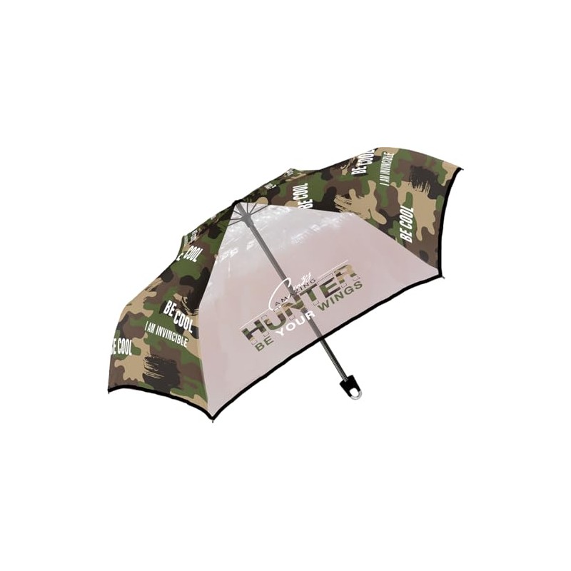 [Nakatani] Kid's Children's Folding Umbrella, Hand Opening, Military, Cool, Folding,
