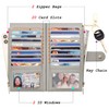 ZRTARY Wallets for Women RFID Blocking Leather Slim Bifold Multi