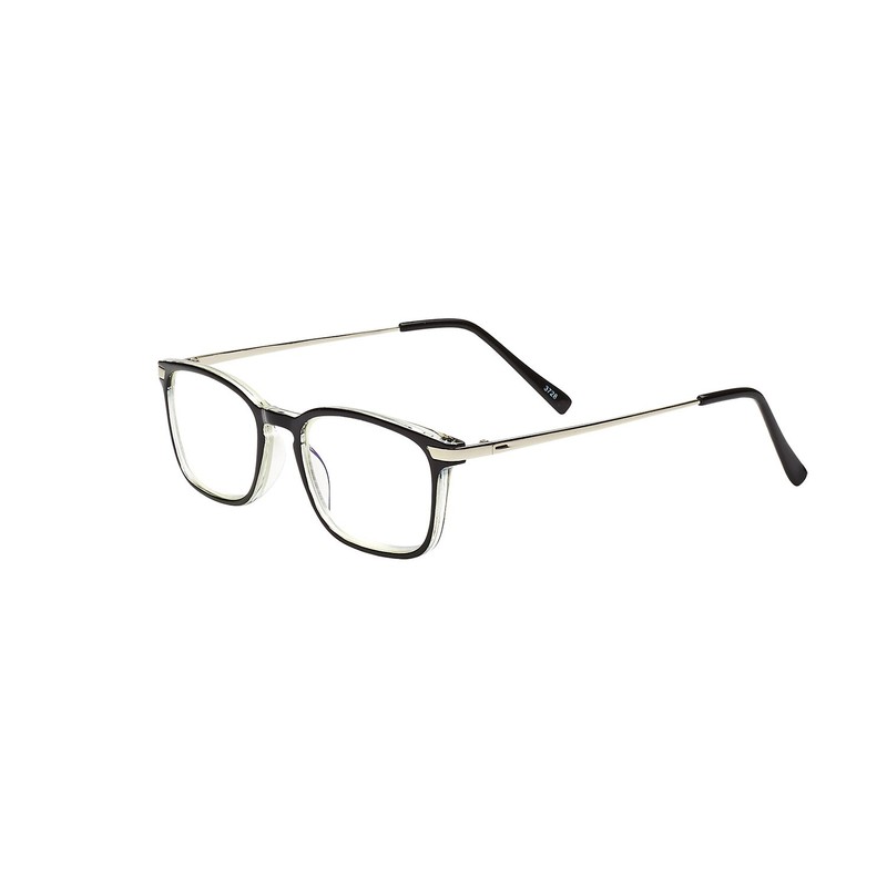 SAV Eyewear Men's Optitek Computer 2109 Black Round Reading Glasses,