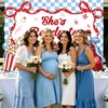 She's Ready to Pop Backdrop Coquette Retro Soda Baby Shower