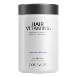 Codeage Vitaminas Para El Cabello 10000 Mcg De Biotina Sfn                                                                                            