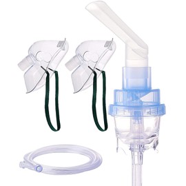 Nebulizer Tubing and Mouthpiece Set, Full Replacement Nebulizer Mask Accessories for Adult
