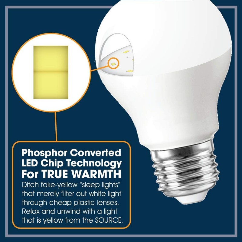 Miracle LED 3W Sleep Study Blue Light Blocking Bulb to