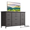 Jojoka Chest of 10 Drawers for 55'' TV Stand Dresser