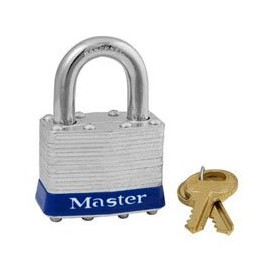 1D Master Lock Non-Rekeyable Laminated Steel Pin Tumbler Padlock 1-3/4 (44mm)