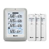 Indoor Outdoor Thermometer Wireless, 4.5 Inch Display Digital Hygrometer Thermometer
