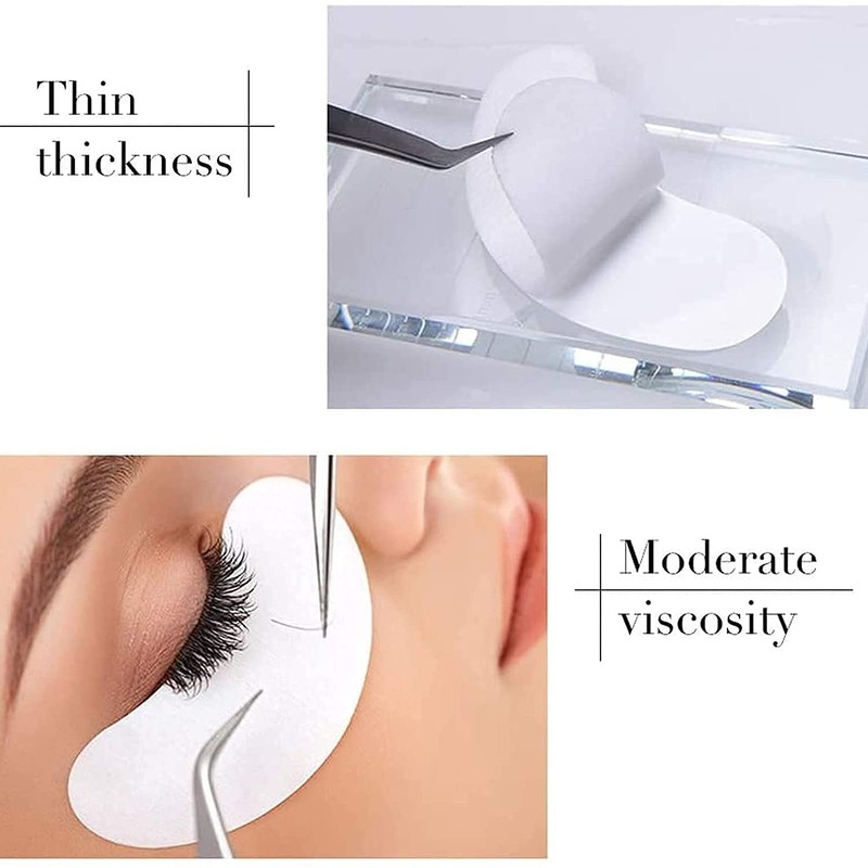 Sunallwell 100 Pairs Under Eye Gel Pads, Eyelash Extension Pads
