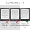 kwmobile Case Compatible with Kobo Aura H2O Edition 1 Case