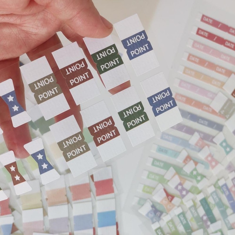 6 Pcs Monthly Tabs Monthly Calendar Stickers for for Planners