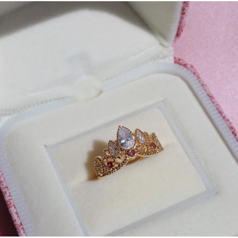 Anillo de la princesa Rapunzel con Caja de REGALO, anillo