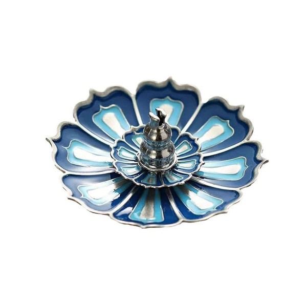 Lotus Shape Incense Holder with Incense Stick Tray:Multi-Functional Incense Burner