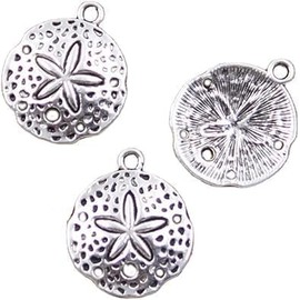 20 Pcs Silver Charms Shell Starfish Antique Pendants for Making Bracelet Necklace Jewelry Findings Jewelry Accessory, Making Charms, Decorations (25x21mm)