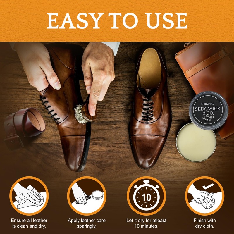 Huntley Equestrian Sedgwick All Natural Leather Care| Leather Conditioner| Leather