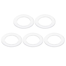 PATIKIL Nylon Flat Washers 20mm ID, 30mm OD, 1mm Thick M20 Metric Plastic Flexibility Gaskets Round Spacers-Applications for Faucet Valve Water Pipe Hose-[Qty 5 Clear]