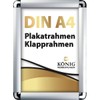 Poster Frame DIN A4, Rounded Corners, 25 mm Aluminium Profile,